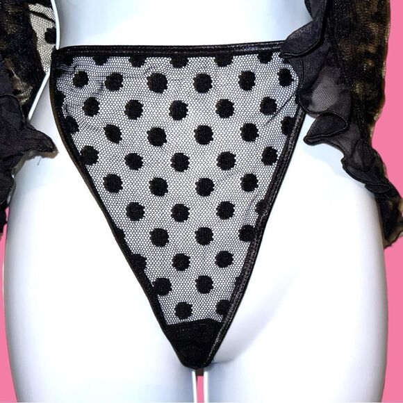 Linea donatella 2 piece sexy black lingerie set! Nwt! - Picture 8 of 16